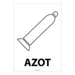 AZOT, płyta PVC 1 mm, 148x210 mm