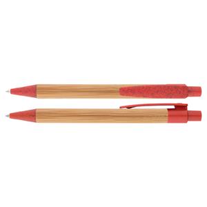 Bambusowy długopis Panda - czerwony