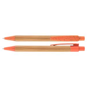Bambusowy długopis Panda - pomarańczowy