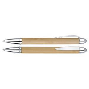 Długopis Blustery - jasne drewno/srebro