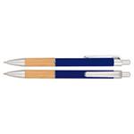 Długopis Jigga - ciemnoniebieski/jasne drewno
