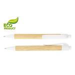 Ekologiczny długopis Naten - jasne drewno/kość słoniowa