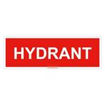 Hydrant - znak, płyta PVC 2 mm 150x50 mm