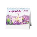 Kalendarz biurkowy 2024 Lawenda