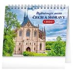 Kalendarz biurkowy 2024 Najpiękniejsze miejsca Czech i Moraw