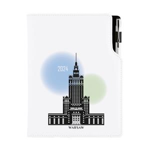 Kalendarz książkowy DESIGN dzienny A5 2024 polski - Warszawa