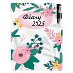 Kalendarz książkowy DESIGN dzienny A5 2025 czeski - Kwiaty