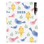 Kalendarz książkowy DESIGN dzienny A5 2025 czeski - Ptaki