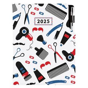 Kalendarz książkowy DESIGN dzienny A5 2025 polski - Barber