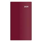 Kalendarz książkowy dwutygodniowy 2024 kieszonkowy - Torino - bordowy