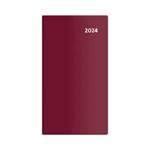 Kalendarz książkowy dwutygodniowy 2024 kieszonkowy - Torino - bordowy