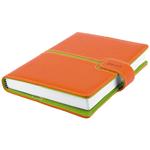 Kalendarz książkowy MAGNETIC dzienny A5 2025 czeski - pomarańczowy/zielony