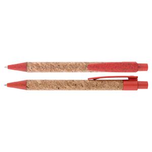 Korkowy długopis Corky - czerwony