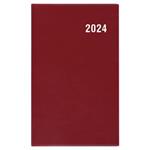 Miesięczny kalendarz książkowy 2024 Diana PVC - bordowy