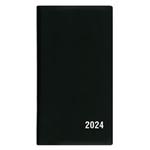 Miesięczny kalendarz książkowy 2024 Francis PVC - czarny