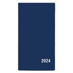Miesięczny kalendarz książkowy 2024 Francis PVC - niebieski