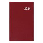 Miesięczny kalendarz książkowy 2024 Marika PVC - bordowy