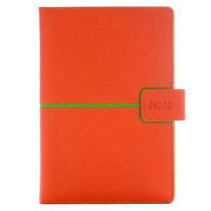 Notatnik MAGNETIC B6 liniowany - pomarańczowy/zielony
