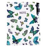 Notes DESIGN A5 liniowany - Niebieskie motyle
