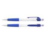 Plastikowy długopis Colombo Biały - biało-niebieski