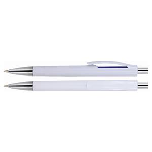 Plastikowy długopis Porlanka - biało-niebieski