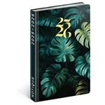 18-miesięczny kalendarz książkowy Petito - Monstera 2025/2026