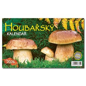 Biurkowy kalendarz 2026 - Grzyb