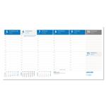 Biurkowy kalendarz 2026 - Maximanager niebieski słowacki