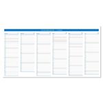 Biurkowy kalendarz 2026 - Maximanager niebieski słowacki