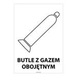 BUTLE Z GAZEM OBOJĘTNYM, płyta PVC 2 mm, 148x210 mm