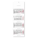 Czteromiesięczny kalendarz Kvatro składany czeski 2027 - szary