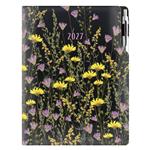 Diář DESIGN denní A4 2027 - černá - Louka