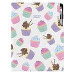Diář DESIGN denní A4 2027 polský - Cupcake