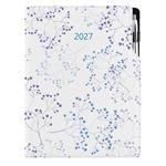 Diář DESIGN denní A4 2027 polský - Gypsophila