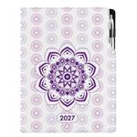 Diář DESIGN denní A4 2027 polský - Mandala fialový