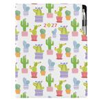 Diář DESIGN týdenní A4 2027 polský - Kaktus