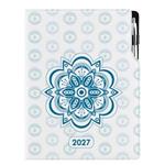 Diář DESIGN týdenní A4 2027 polský - Mandala modrý