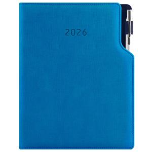Diary GEP with ballpoint daily B6 2026 - blue