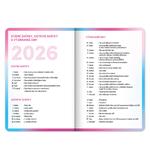 Dziennik szkolny - różowy (wrzesień 2025 - grudzień 2026)