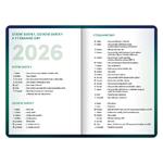 Dziennik szkolny - zielony (wrzesień 2025 - grudzień 2026)