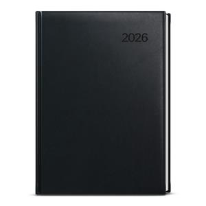 Dzienny kalendarz książkowy 2026 David Vivella A5 - czarny