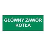 GŁÓWNY ZAWÓR KOTŁA, płyta PVC 2 mm z dziurkami, 210x80 mm