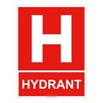 Hydrant - znak, płyta PVC 1 mm 200x150 mm