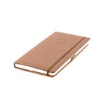 Kalendarz książkowy POLY tygodniowy kieszonkowy 2026 słowacki - brązowy