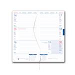 Kalendarz książkowy POLY tygodniowy kieszonkowy 2026 słowacki - brązowy