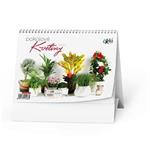 Kalendarz biurkowy 2024 Domowe kwiaty