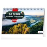 Kalendarz biurkowy 2024 Dookoła Republiki Czeskiej szlakami Via Czechia