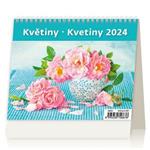 Kalendarz biurkowy 2024 - MiniMax Kwiaty
