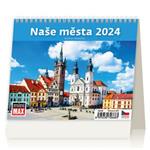 Kalendarz biurkowy 2024 - MiniMax Nasze miasta