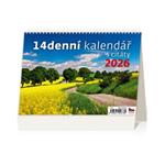 Kalendarz biurkowy 2026 - 14-dniowy kalendarz z cytatami